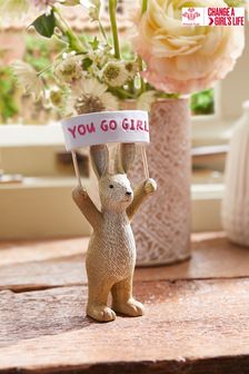 Pearl White You Got This You Go Girl Rosie The Rabbit Ornament (457776) | $10