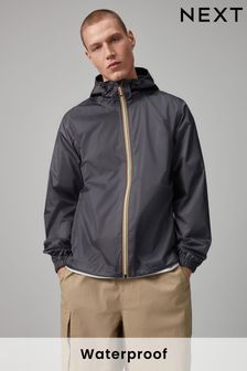 Charcoal Grey Waterproof Packable Jacket (459023) | kr309
