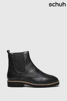 Schuh Black Cecilia Leather Brogue Chelsea Boots (459167) | 74 €