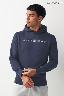Wieczorowy błękit - Gant bluza z kapturem i nadrukiem graficznym (459338) | 570 zł
