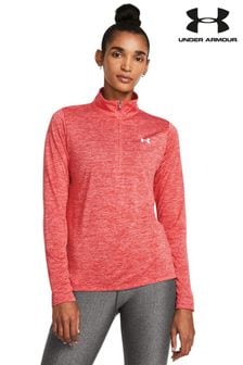 Under Armour Red Tech Twist 1/2 Zip Top (459496) | AED227