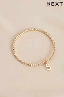 Gold Tone Initial Bracelet Letter S (459583) | AED29