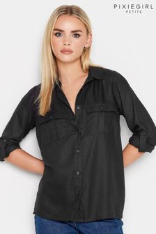 PixieGirl Petite Black Utility Shirt (460608) | €17.50