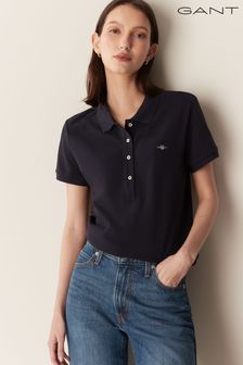 GANT Shield Cap Sleeve Piqué Polo Shirt