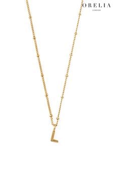 Orelia London 18K Gold Initial L Satellite Chain Neck (461447) | $29