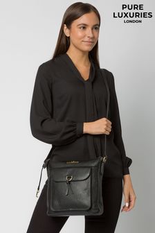 Pure Luxuries London Holbroke Leather Shoulder Bag (461802) | 310 zł