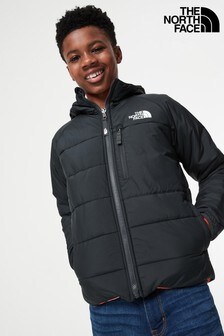 The North Face Grey Youth Printed Reversible Padded Jacket