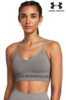 Under Armour Grey Seamless Low Long Bra (462144) | AED200