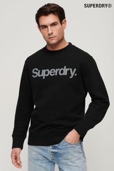 Superdry Black City Loose Crew Sweatshirt (462202) | OMR28