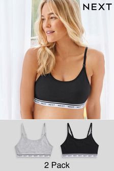 Black/Grey Maternity Crop Tops 2 Pack (462442) | TRY 281