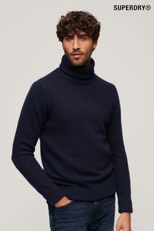 Superdry Blue The Merchant Store - Roll Neck Jumper (462526) | SGD 165
