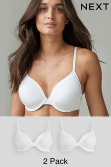 White Light Pad Full Cup Smoothing T-Shirt Bras 2 Pack (462696) | $44