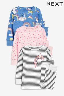 Pink/Blue 3 Pack Character Snuggle Pyjamas (9mths-8yrs) (462757) | $53 - $65