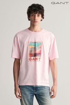 粉色 - Gant Washed Graphic T-shirt (462840) | NT$2,100
