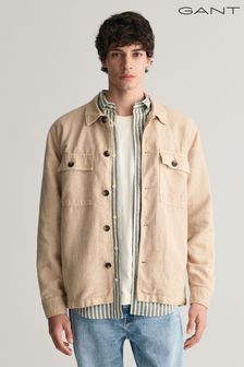 GANT Relaxed Fit Cotton Linen Twill Overshirt