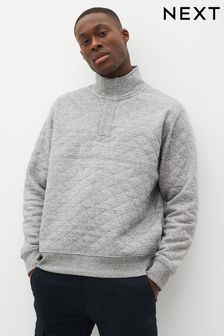 Grey Quilted Sweatshirt Hoodie (462941) | €18