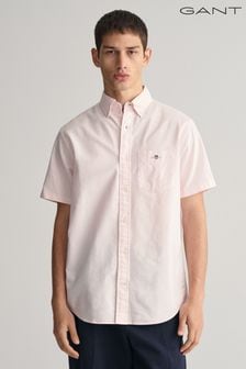 淺粉紅 - Gant 常规版型牛津短袖衬衫 (463187) | NT$4,430