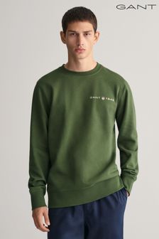 GANT Green Printed Graphic Sweatshirt