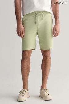 Verde - Pantaloni scurți de trening cu logo Gant Shield (463622) | 477 LEI