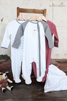 The Essential One Unisex Baby Ditsy Star Sleepsuits Three Pack (463814) | €37