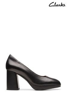 Clarks Black Patent Zoya85 Court Shoes (464014) | €119
