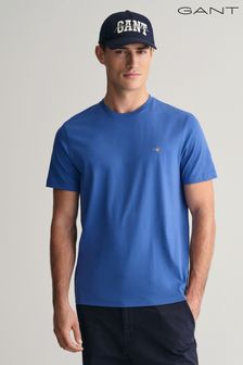 Hellblau - Gant T-Shirt mit Wappen-Logo (464138) | 62 €