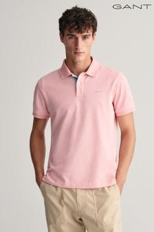 Розовый - Рубашка поло с контрастным воротником GANT (464344) | €119