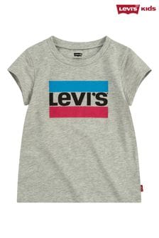 Camiseta gris con logotipo deportivo para niños de Levi's® (464494) | 23 € - 25 €