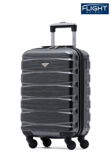 Siva/črna sijajna - Kovček za kabinski prevoz velikosti Flight Knight Hard Shell Abs Easyjet (465026) | €57