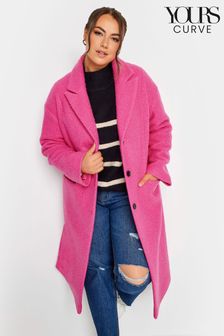 Yours Curve Curly Boucle Coat