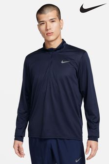 Marineblau - Nike Dri-fit Pacer Laufoberteil mit kurzem Reissverschluss (465848) | 70 €