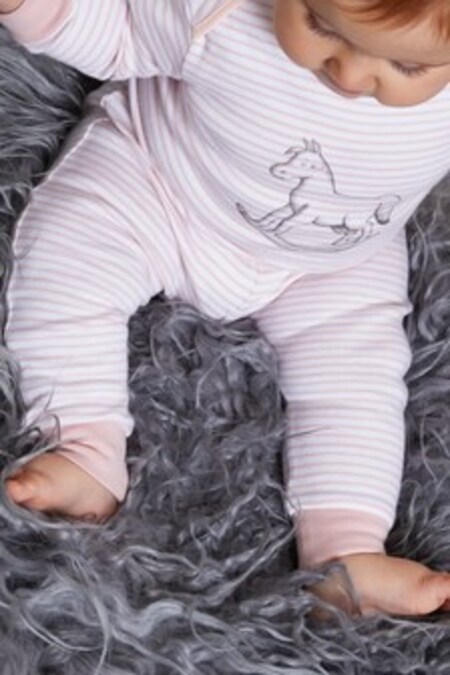 The Little Tailor Pink Yarn Dyed Stripe Jersey Slouch Pants (465911) | 12 €