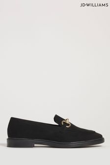 JD Williams Black Classic Tassel Loafers In Wide Fit (466632) | €37