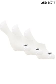Белый - 3 пары низких носков Lyle & Scott  (466741) | €16