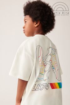 Little Bird by Jools Oliver Ecru Short Sleeve Colourful Oversized T-Shirt (466769) | EGP456 - EGP570