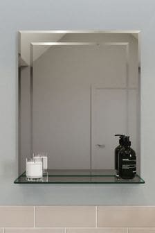 Croydex Rydal Rectangular Mirror With Shelf (467333) | Kč3,135