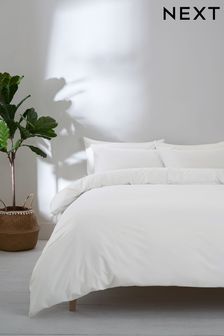 White Simply Soft Microfibre Duvet Cover and Pillowcase Set (468031) | CA$25 - CA$62