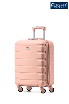 Розовый - Черная сумка для ручной клади Flight Knight 55x40x20 см Ryanair Priority 4 Wheel Abs Cabin Carry On (468105) | €66