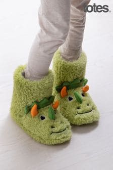Zielony - Totes Kids Dino Boot Slippers (468148) | 115 zł