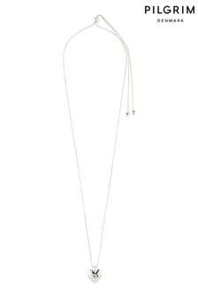 PILGRIM Silver SOPHIA Recycled Heart Necklace Adjustable (468569) | kr363