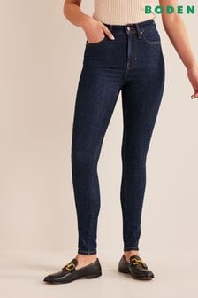 Boden Dark Blue Mid Rise Skinny Jeans (468595) | $111