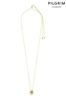 Gold - Pilgrim Sophia Verstellbare Halskette aus recycelten Materialien mit Herzanhänger (468657) | 43 €
