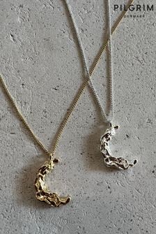 Серебряный - Ожерелье из переработанных материалов Pilgrim Remy Moon (468727) | €46