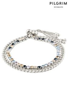 PILGRIM Silver REIGN Bracelet, 2-in-1 Set, with Crystals (468765) | €44