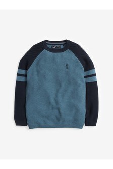 Pull ras du cou texturé (3-16 ans)