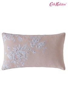 Cath Kidston Pink Vintage Bunch Embroidered Floral Cotton Cushion (469155) | $48