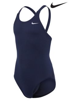 Темно-синий - Однотонный купальник Nike Nike Swim Hydrastrong (469328) | €37