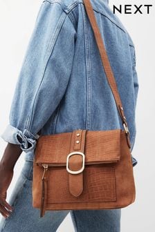 Tan Brown Utility Lock Style Messenger Bag (469745) | $57