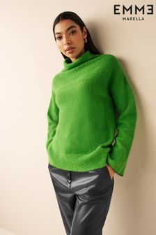 Emme by Marella Green Pablo High Neck Wool Jumper (471314) | 111 €