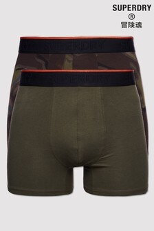 Superdry Green Classic Boxers Two Pack (472760) | ₪ 116